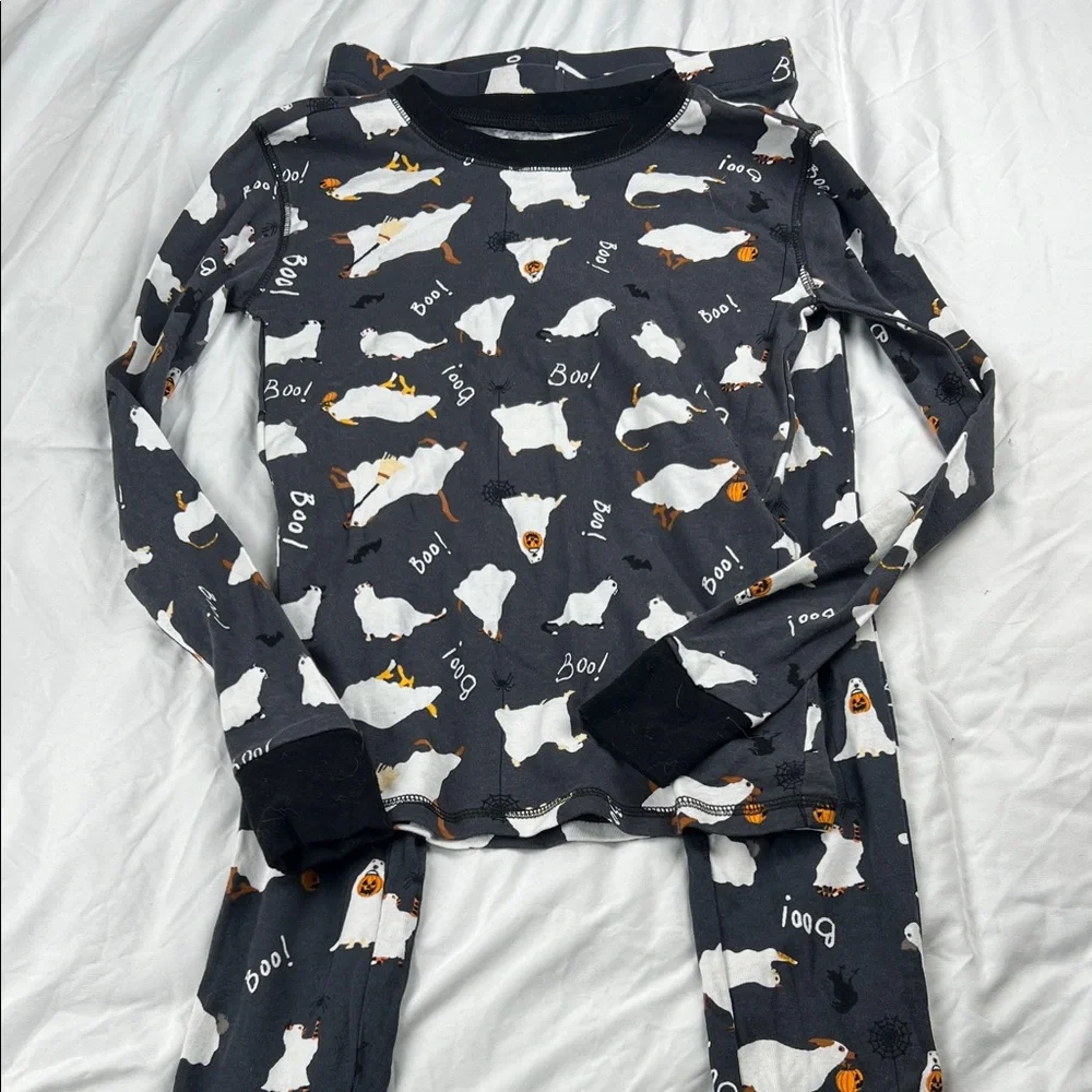 Old Navy Kids Pajama Set - Black‎ with White Ghosts